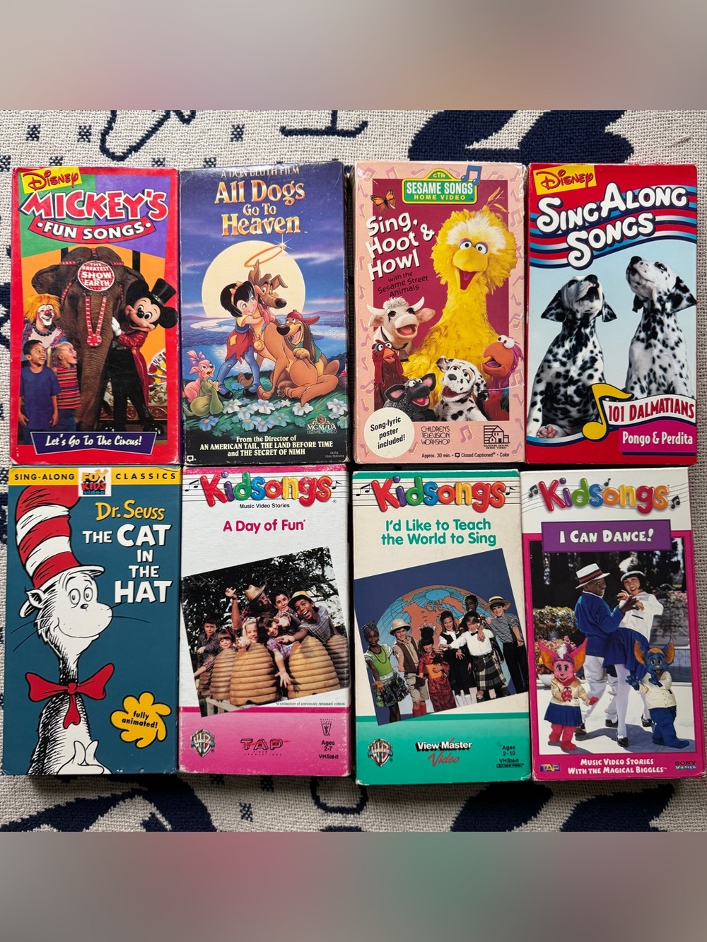 Kid-songs and More VHS Tapes Music Video Set